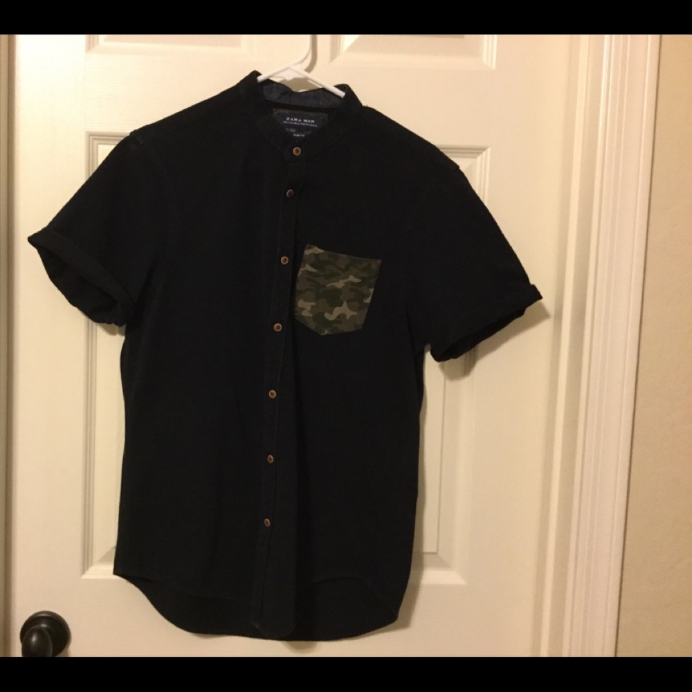 Polo camouflage pocket